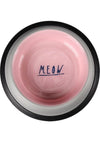 Flamingo Nell Boyalı Çelik Mama Kabı Antislip Gri-Pembe 450 ml
